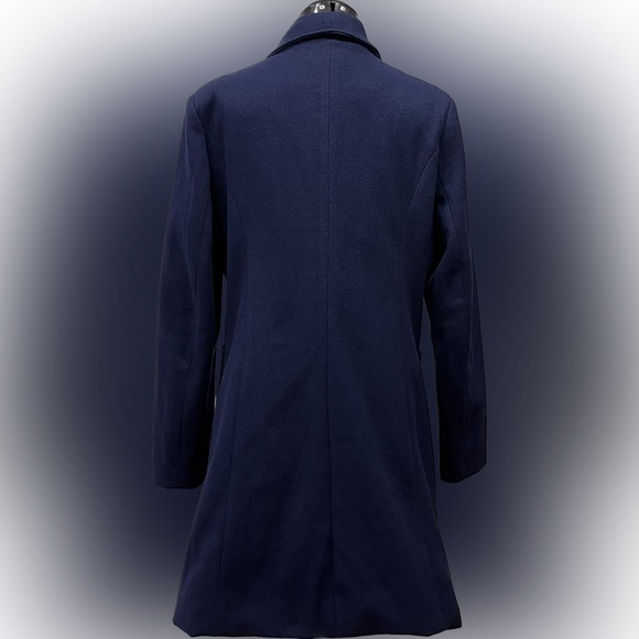Women’s navy polyester pea coat by OC Order Plus - Picture 7 of 9